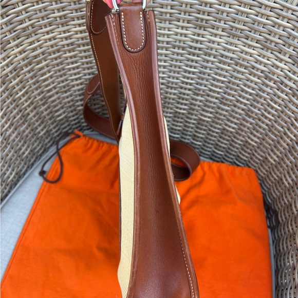 Authentic Hermes Toile Swift Evelyne PM leather brown crossbody bag - Picture 14 of 15